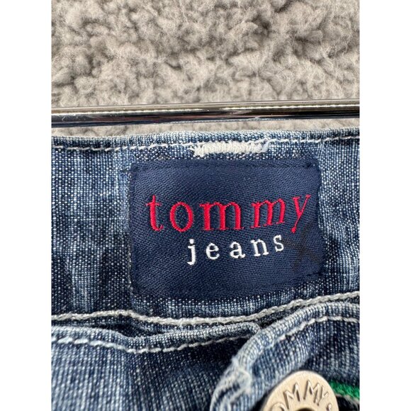 Vintge Tommy Jeans Womens High-Waisted Button-Fly Denim Jeans Size 11 - Picture 7 of 9